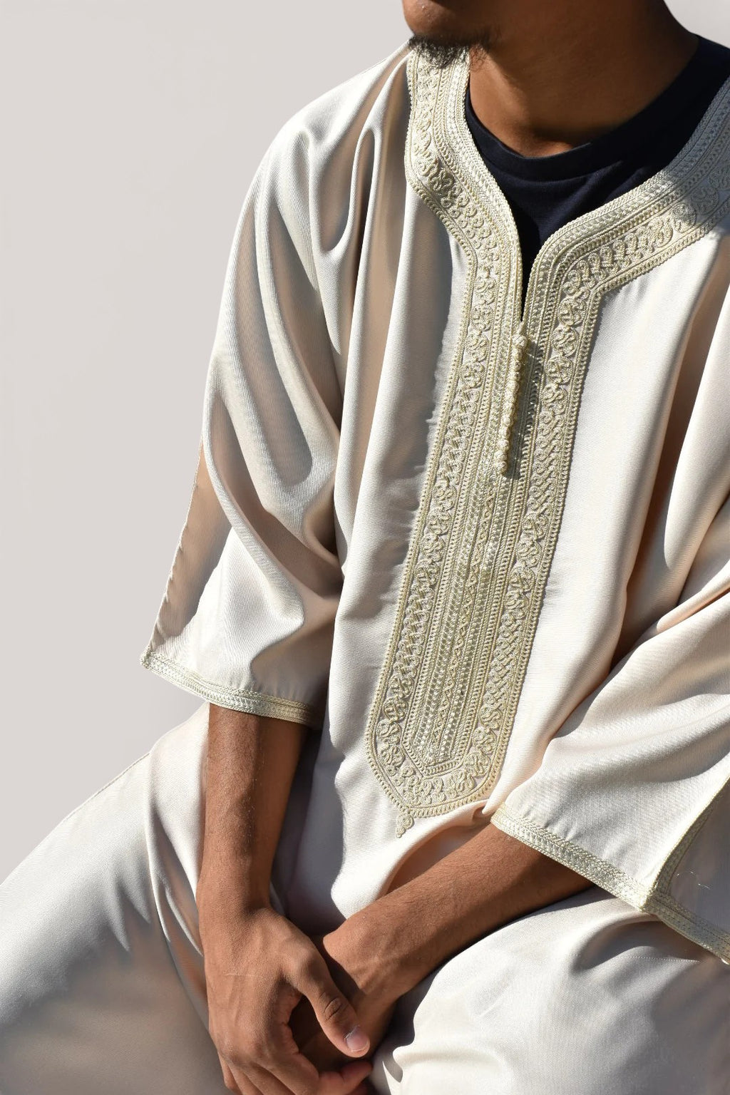 Beige Moroccan Thobe