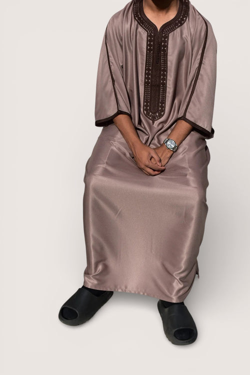 Brown Moroccan Thobe