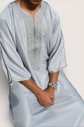 Silver Moroccan Thobe